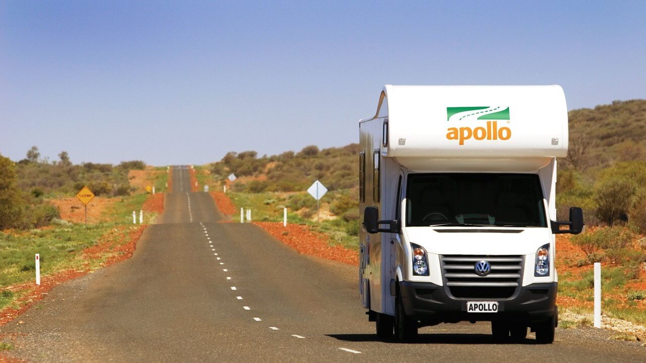 Wohnmobil von Apollo Australien von vorne