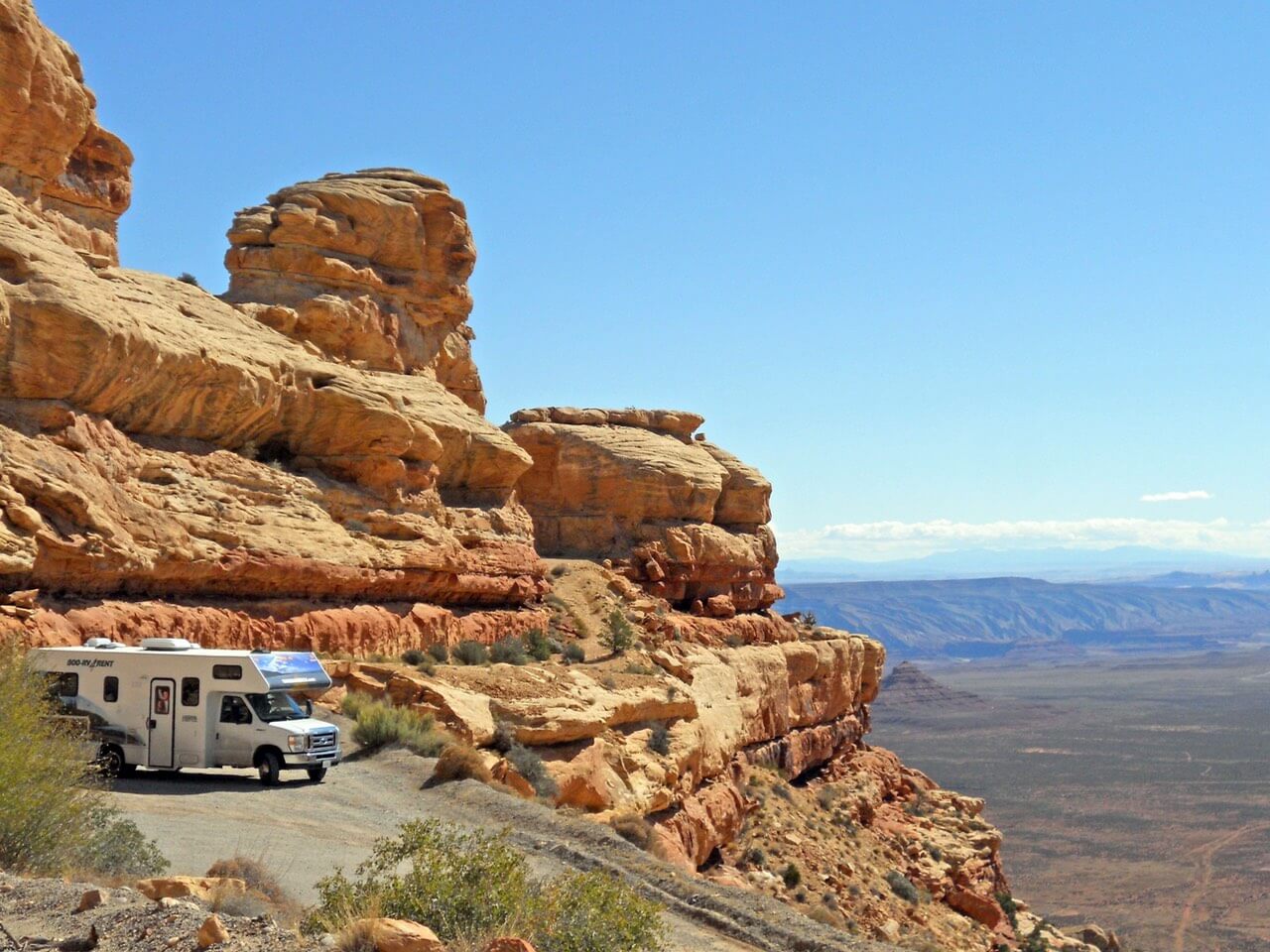 Cruise America Camper in den USA mit Aussicht