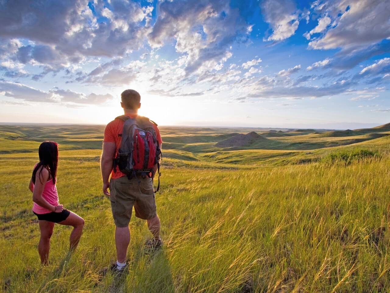 Weite des Grasslands-Nationalpark