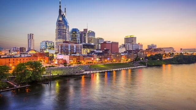 Map of Nashville station location