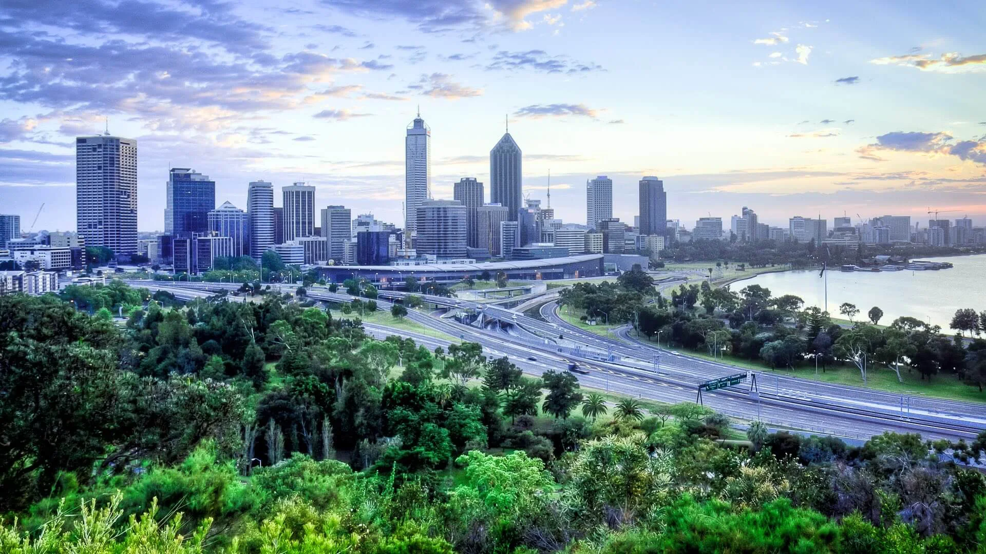 Skyline von Perth und Kings Park
