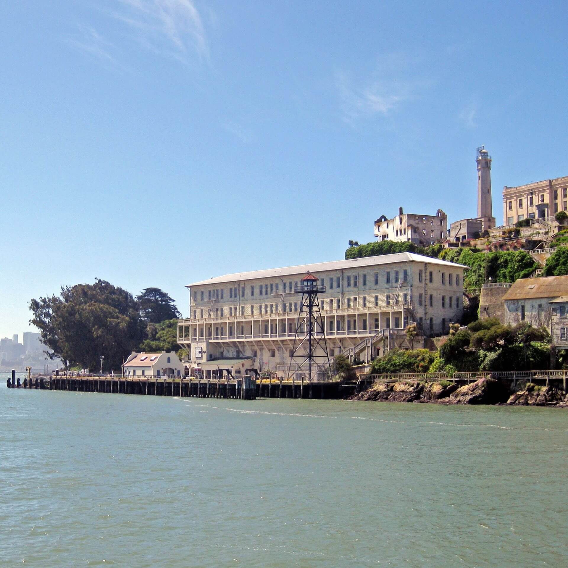 Ufer von Alcatraz vor San Francisco