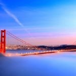 Golden Gate Bridge eingehüllt in Nebel