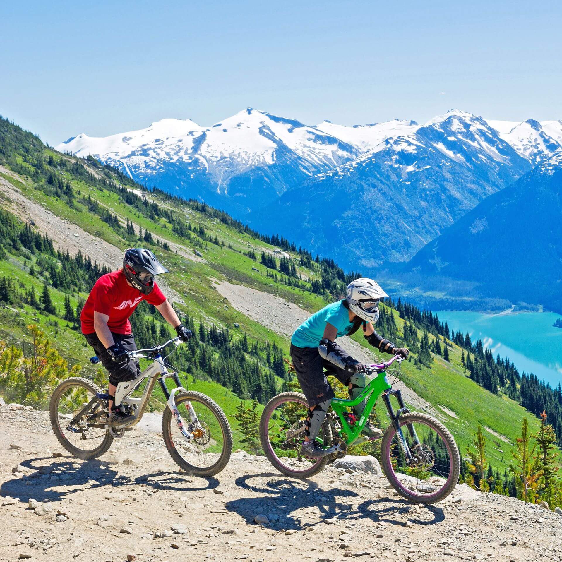 Top of the World Trail bei Whistler mit Mountainbikes