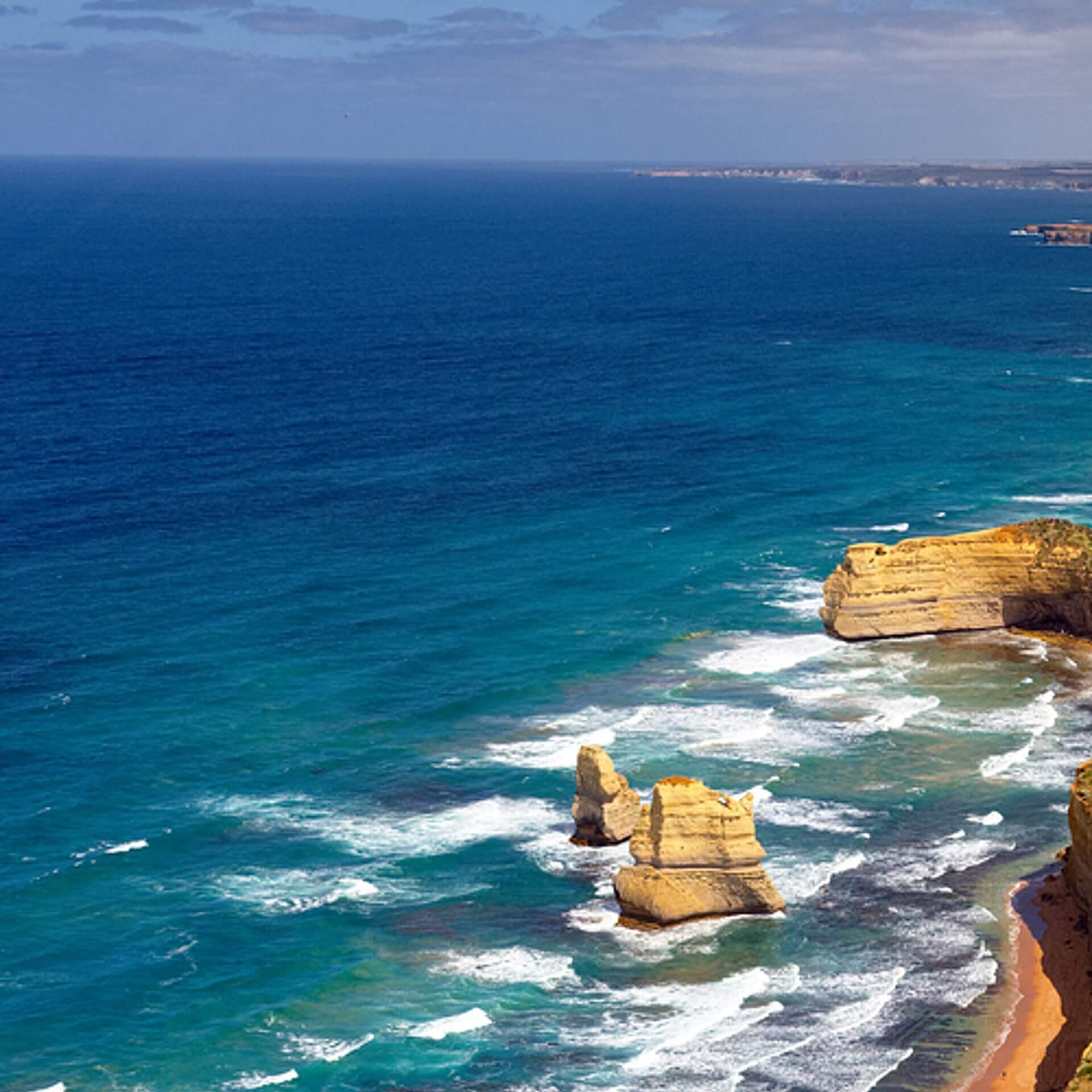 Blick auf das Meer an den Küsten Australiens.