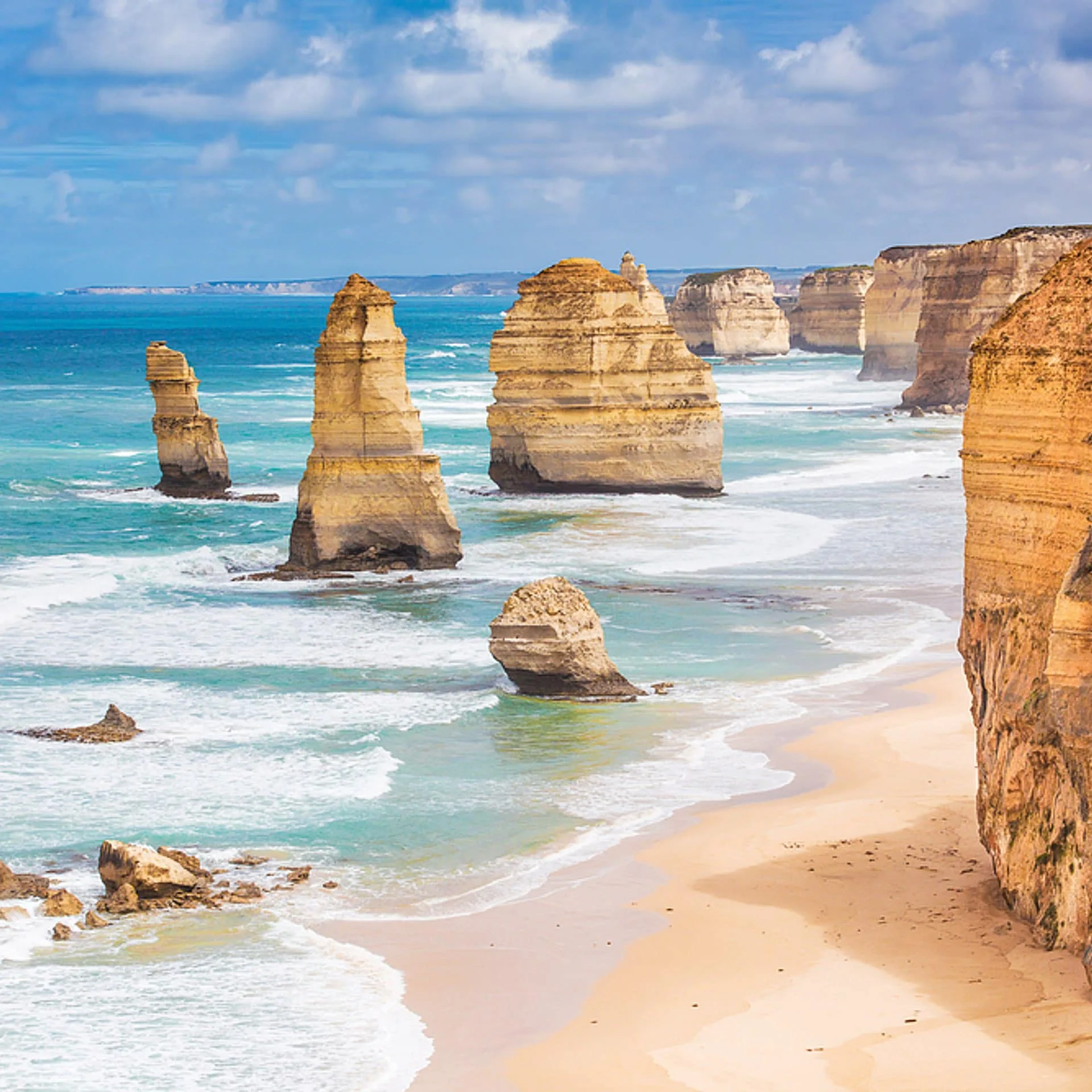 Die Zwölf Apostel an der Great Ocean Road in Australien.