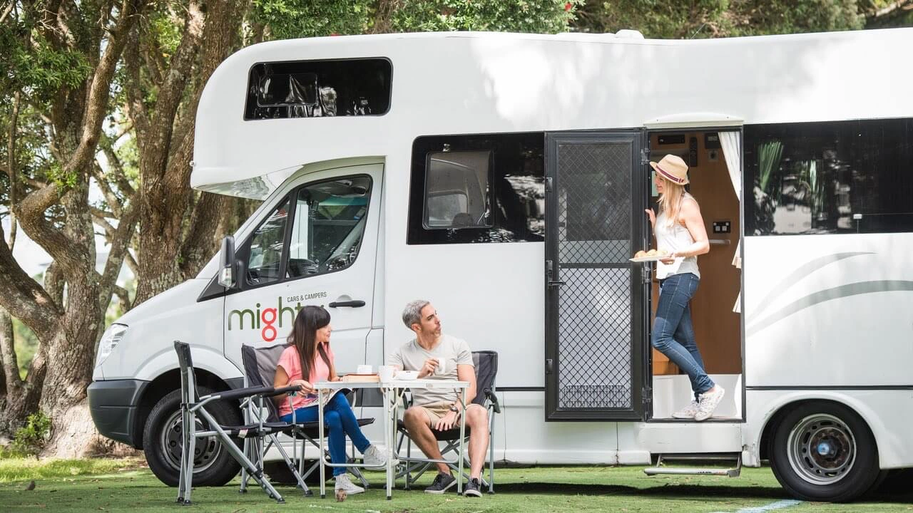 Picknick mit dem Wohnmobil