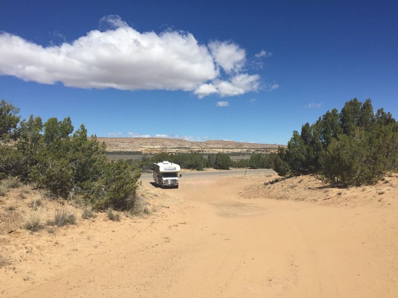 Camper in New Mexico