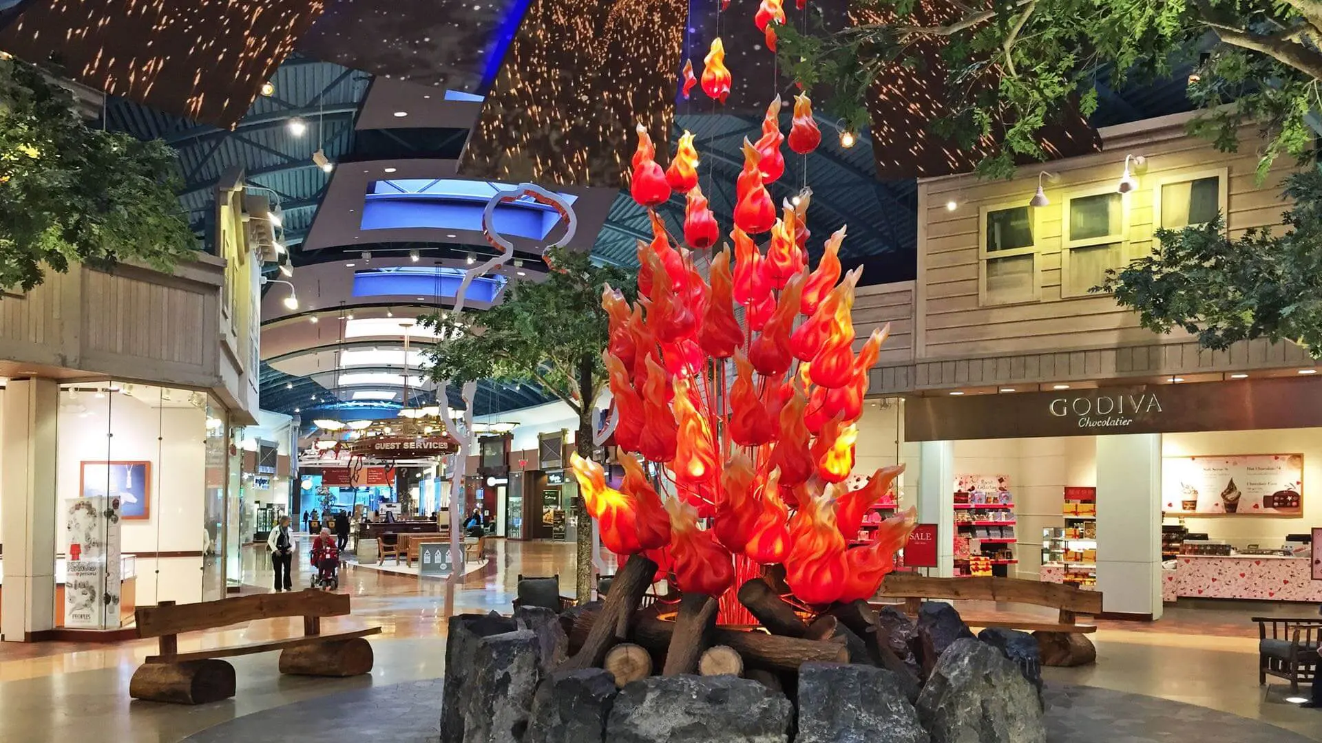 Einblick in die CrossIron Mills Mall
