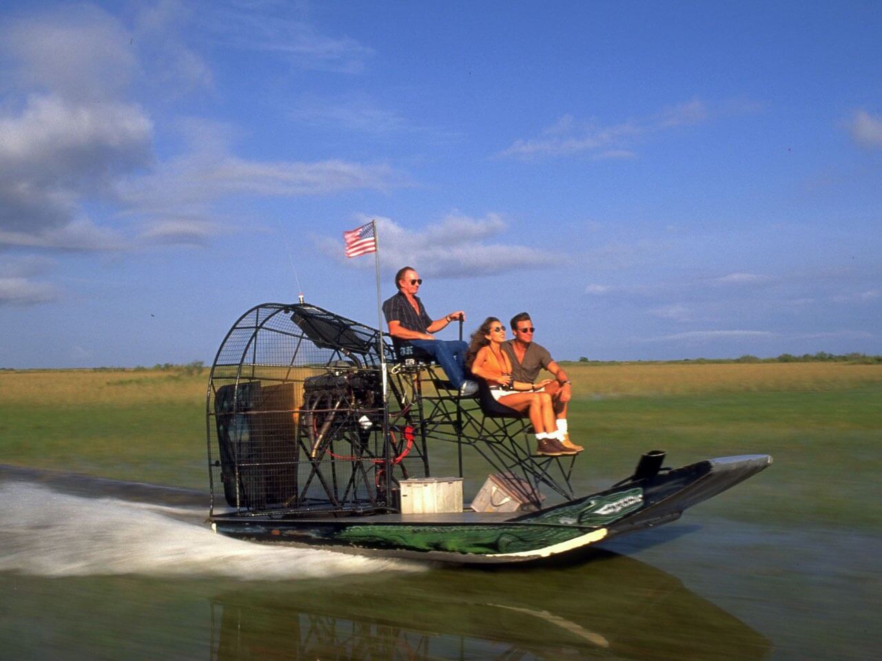 Airboat Tour in den Everglades.