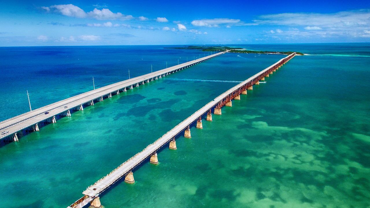 Brücken auf den Florida Keys.
