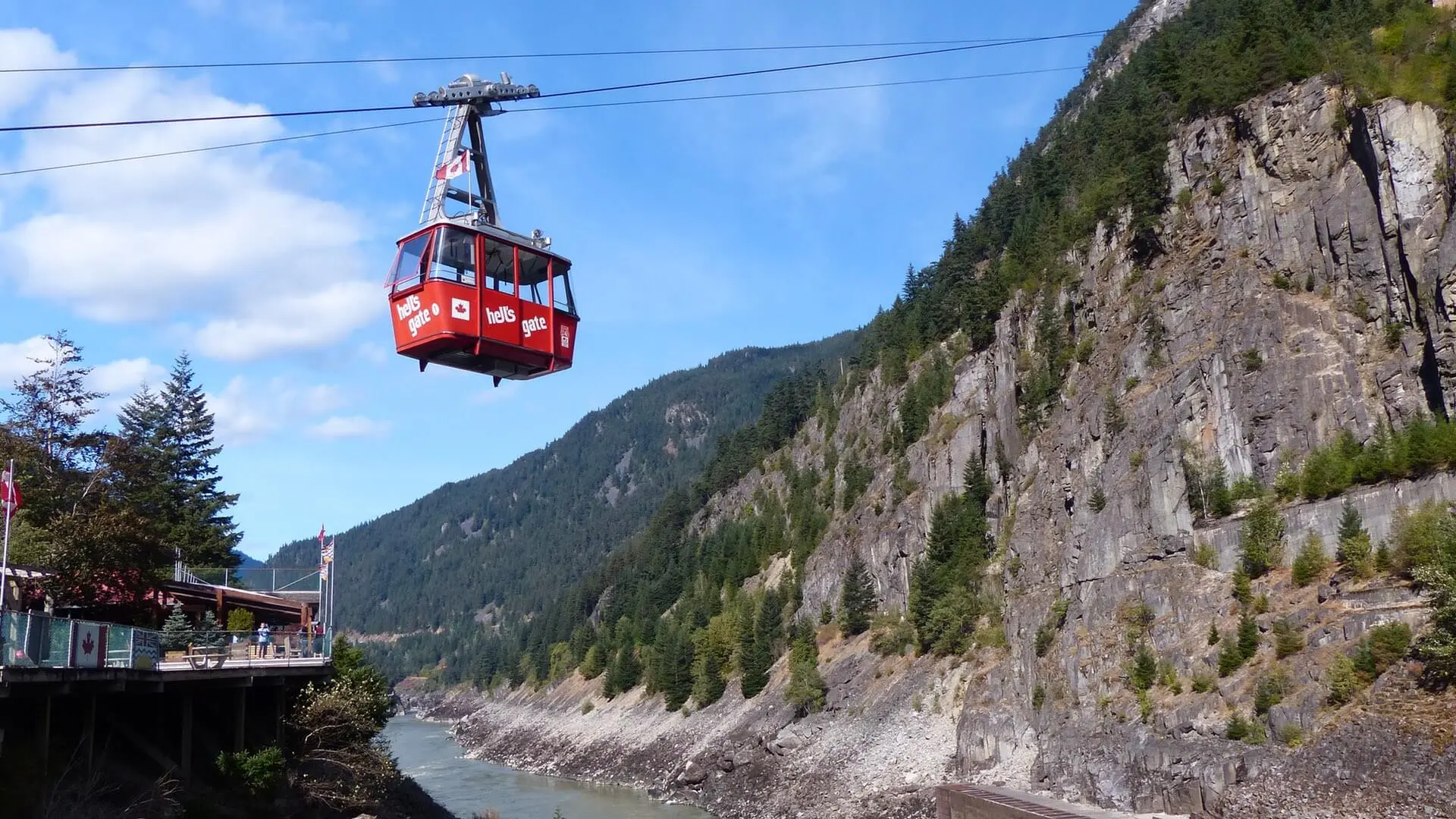 Gondel des Hell's Gate Airtrain in Kanada