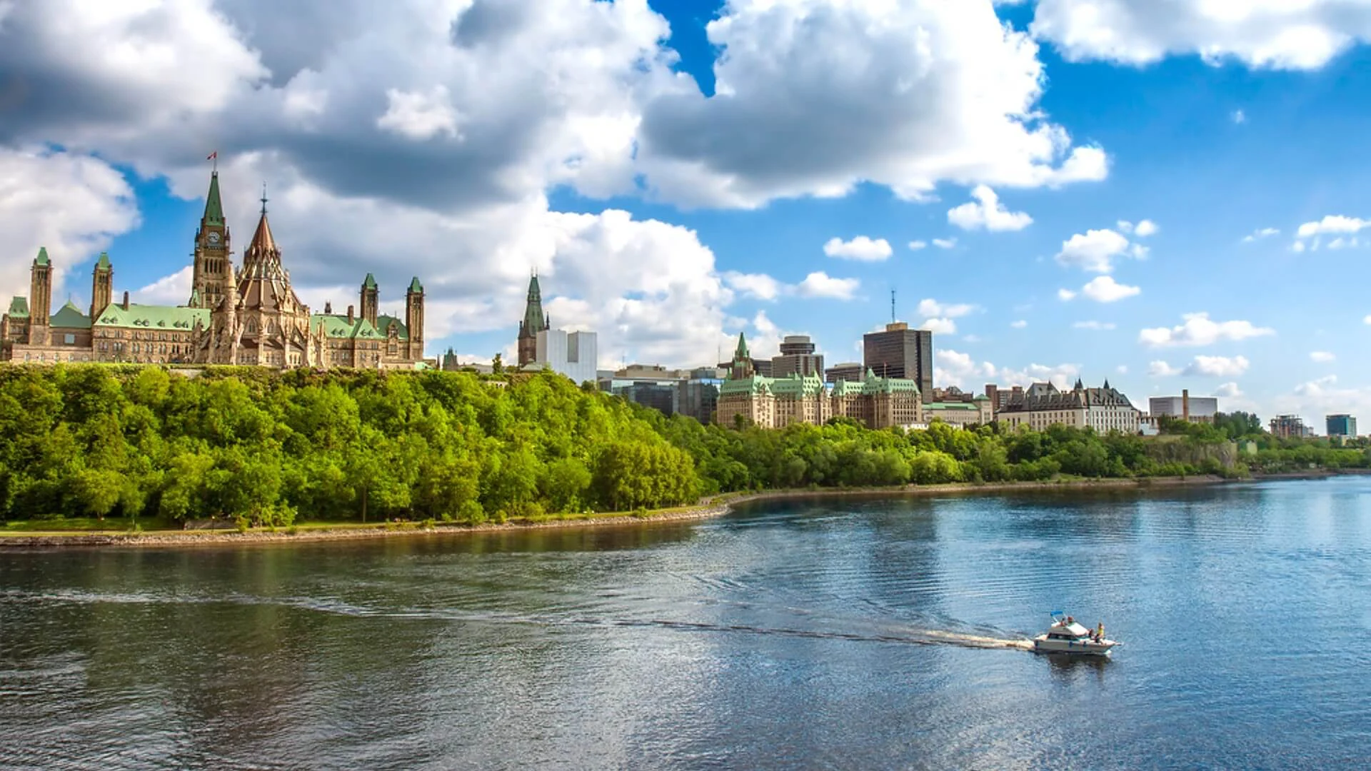 Parliament Hill in Ottawa.