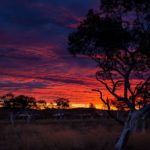 Farbenfroher Sonnenuntergang in Australien
