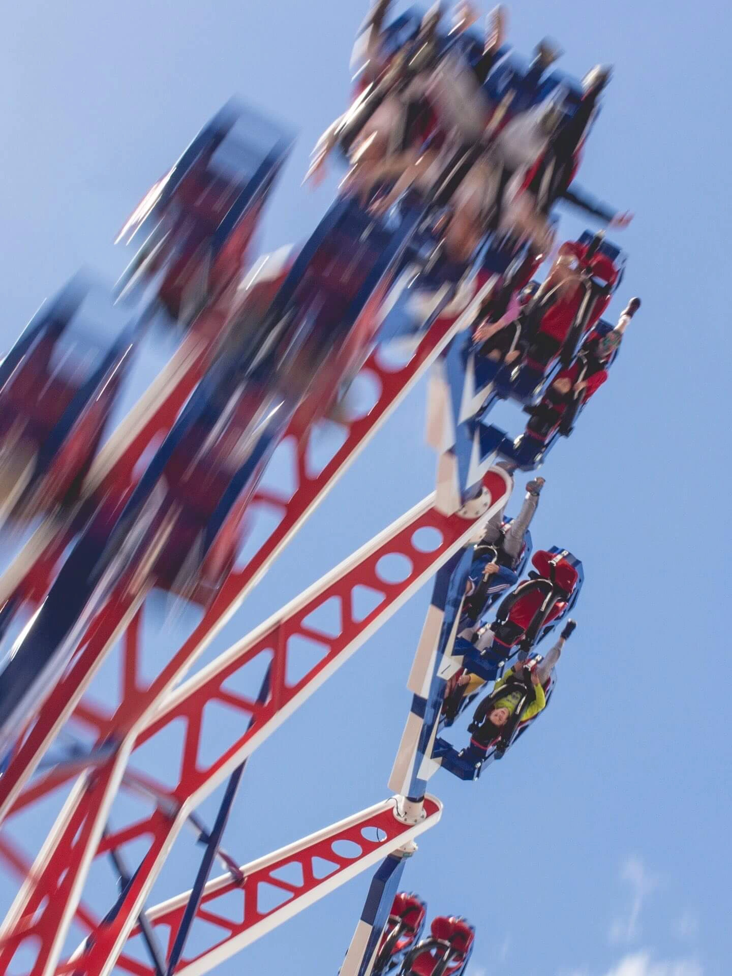 Action im Freizeitpark