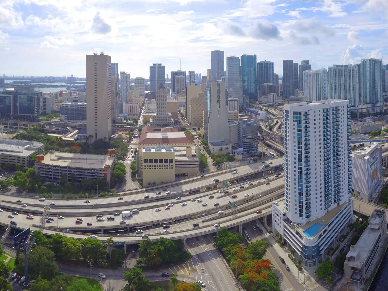 Blick auf die Skyline von Miami.