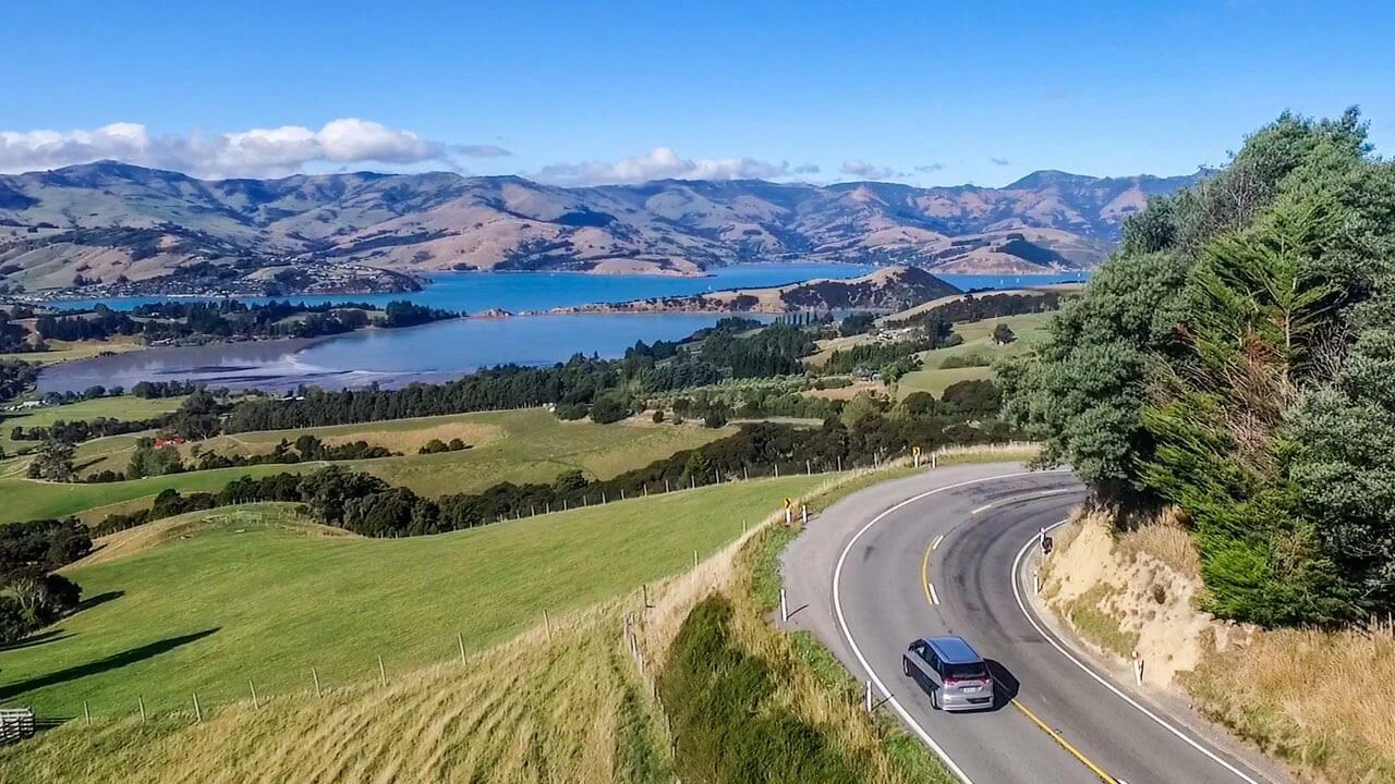 Ausblick auf Akaroa