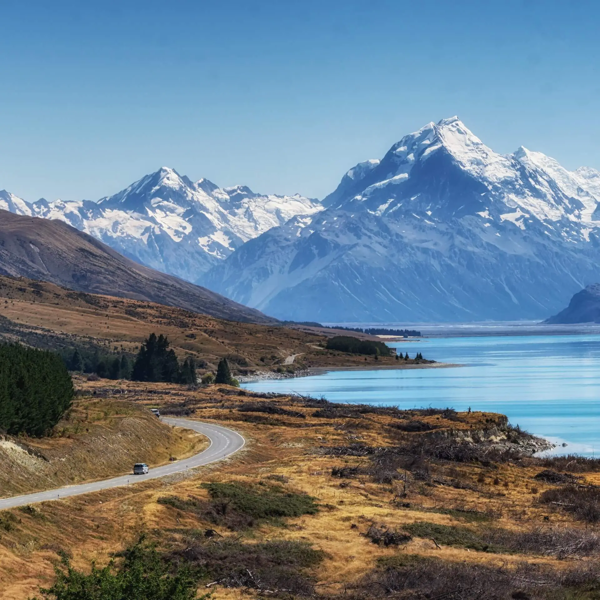 Blick auf den Mount-Cook-Nationalpark