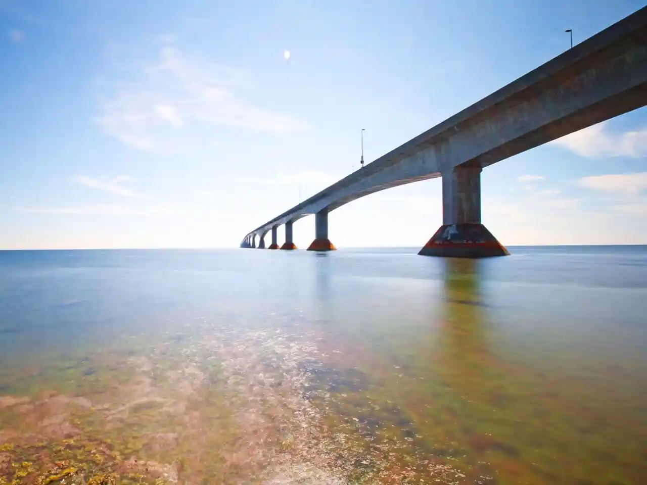 Blick auf die Confederation Bridge in New Brunswick