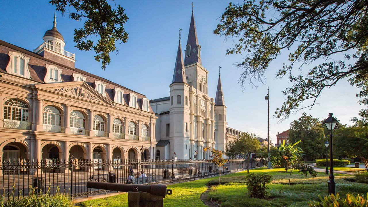 Eine Kirche im French Quarter in New Orleans