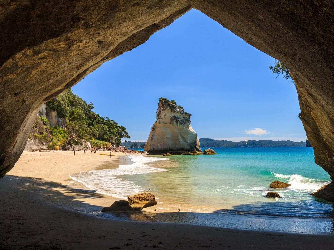 Strand an der Cathedral Cove