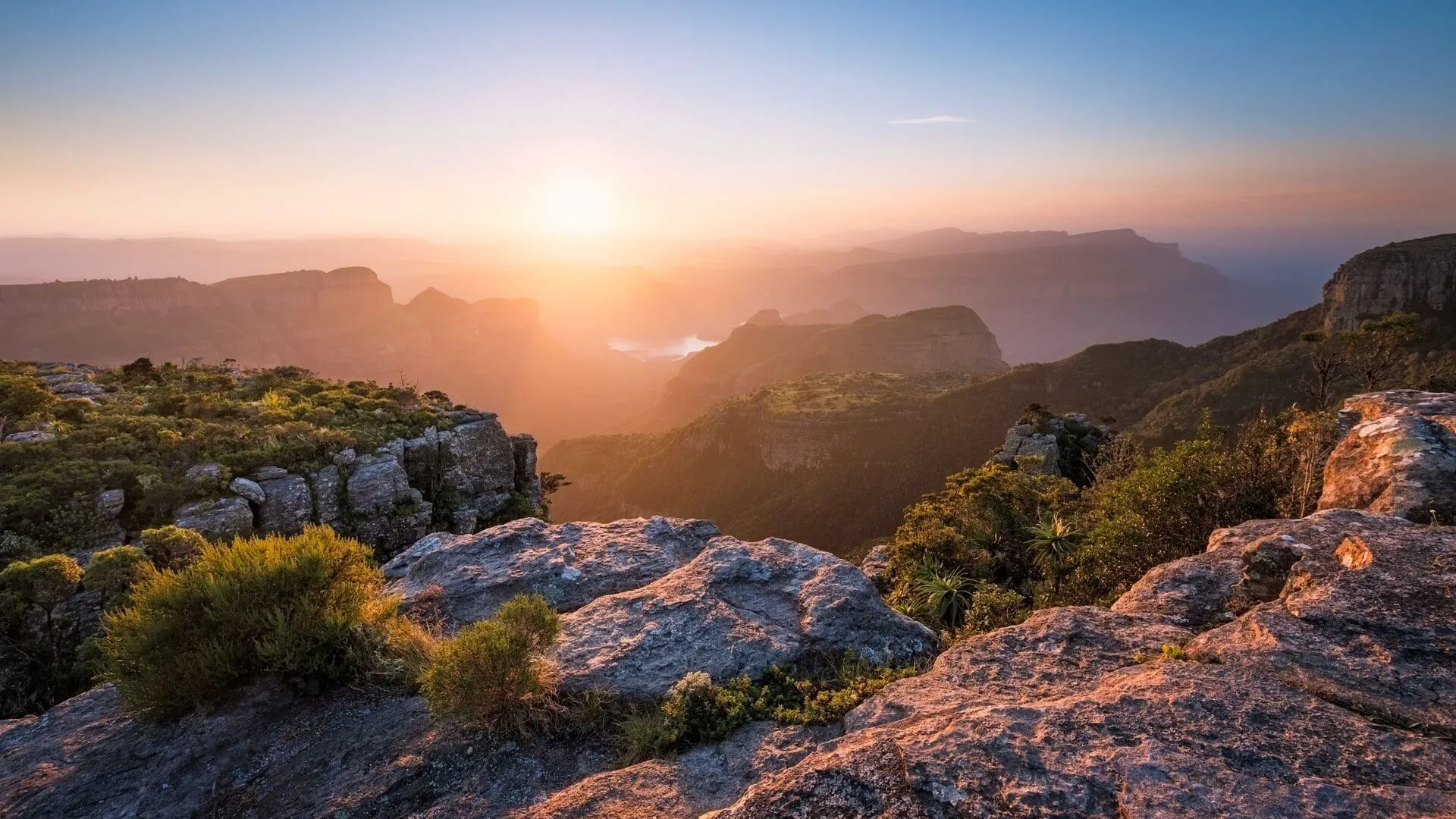 Sonnenuntergang beim Mariepskop