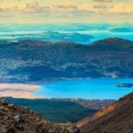 Blick von oben auf den Tongariro-Nationalpark