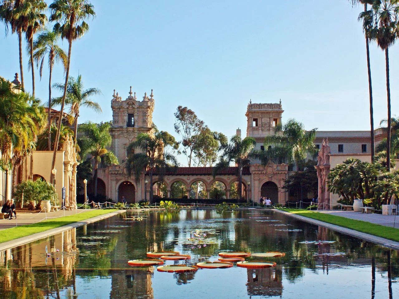 Lily Pond im Balboa Park in Kalifornien.