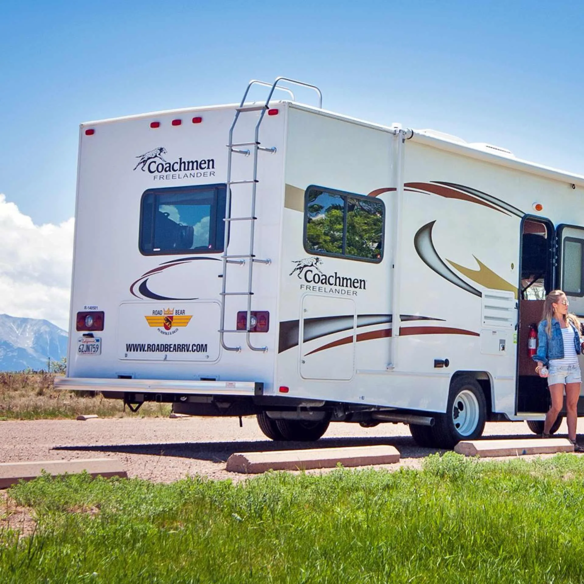 Unterwegs zwischen Denver und Las Vegas mit dem RoadBear Fahrzeug.