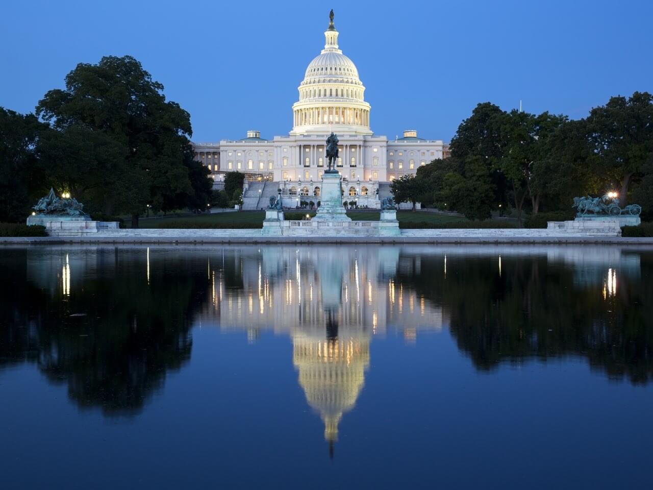 Blick auf das Kapitol in Washington.