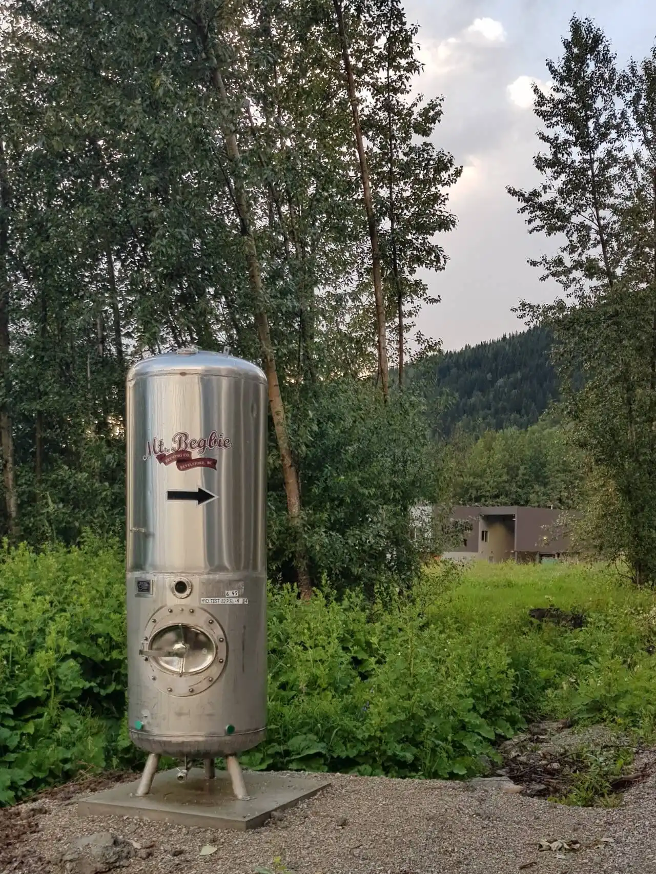 Installation in einem Wald Kanadas