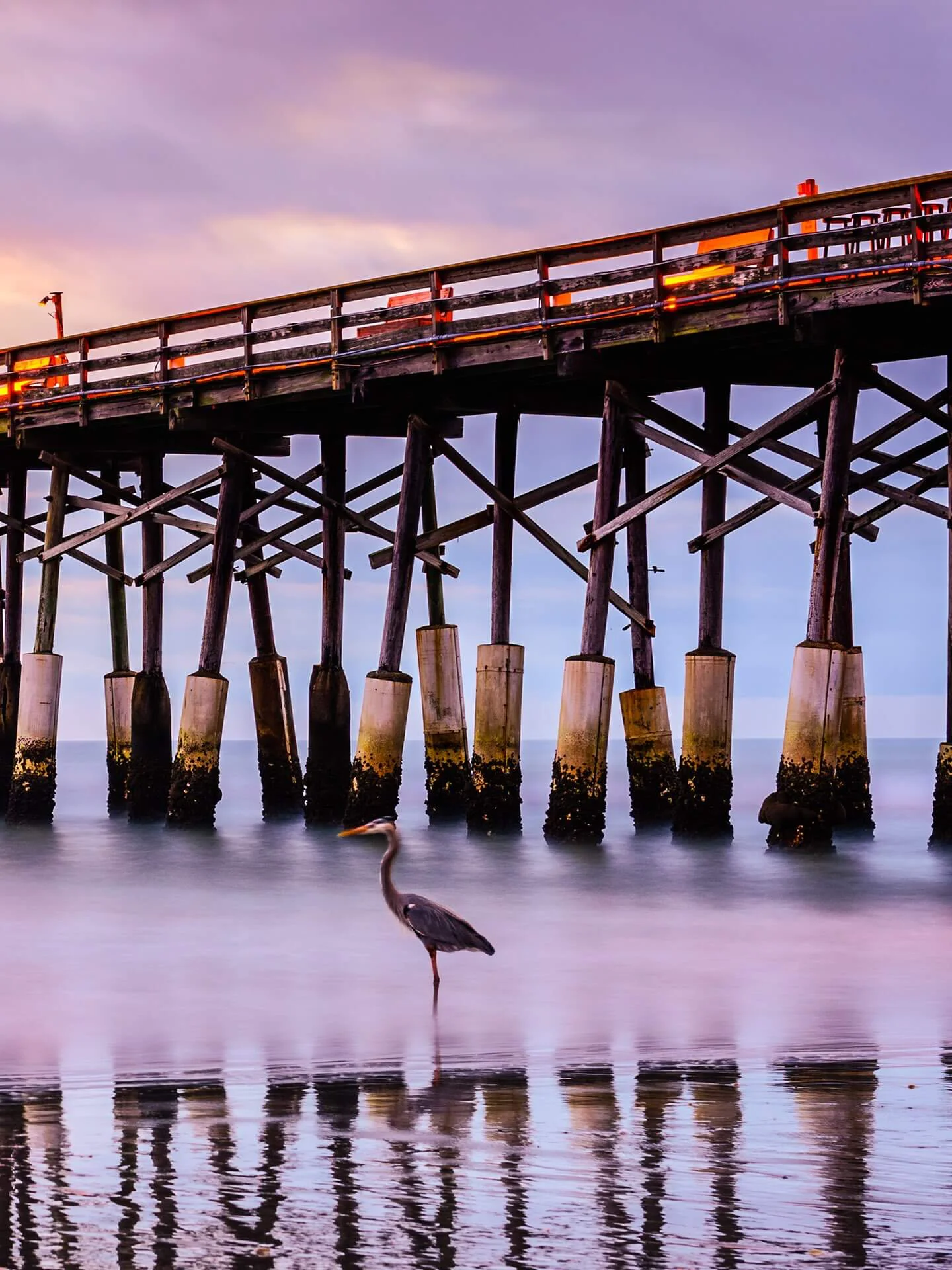 Cocoa Beach Pier am Abend