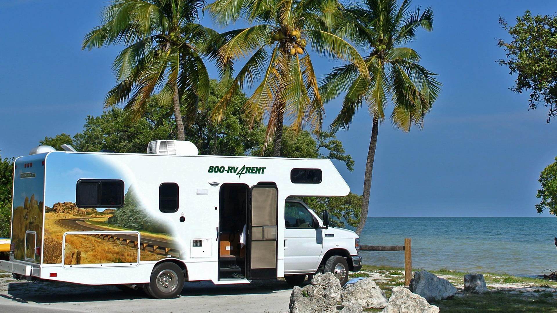 Wohnmobil am Strand in Florida