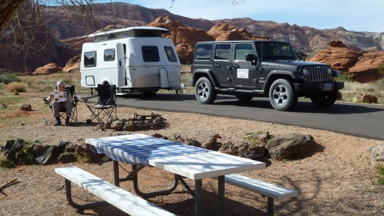 Auf einem Campground im Westen der USA