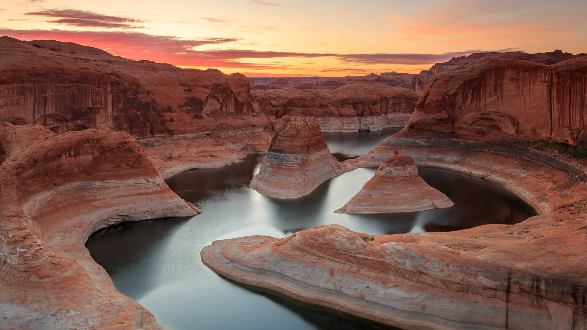 Sonnentergang am Lake Powell