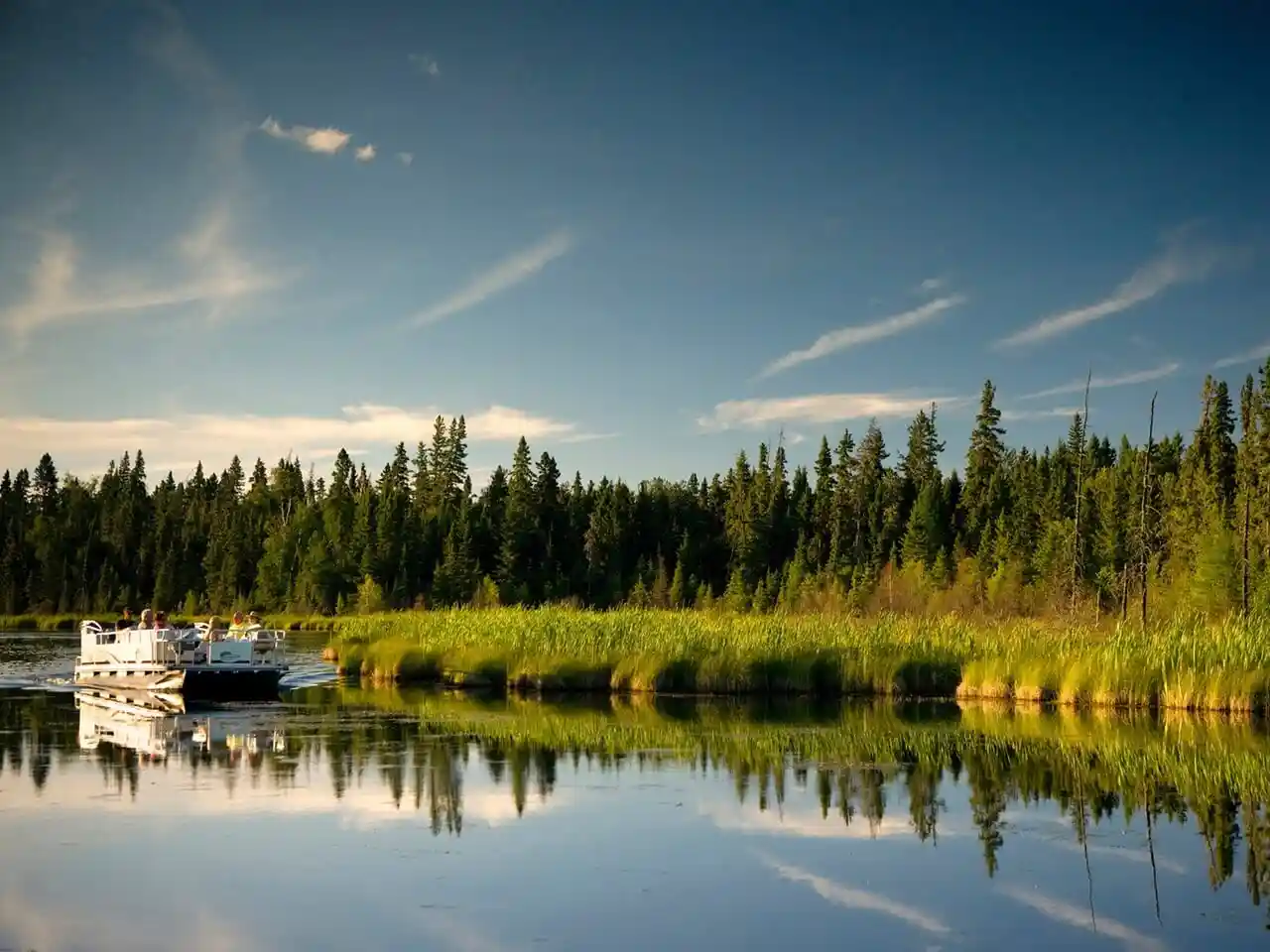 Boot im Prince-Albert-Nationalpark