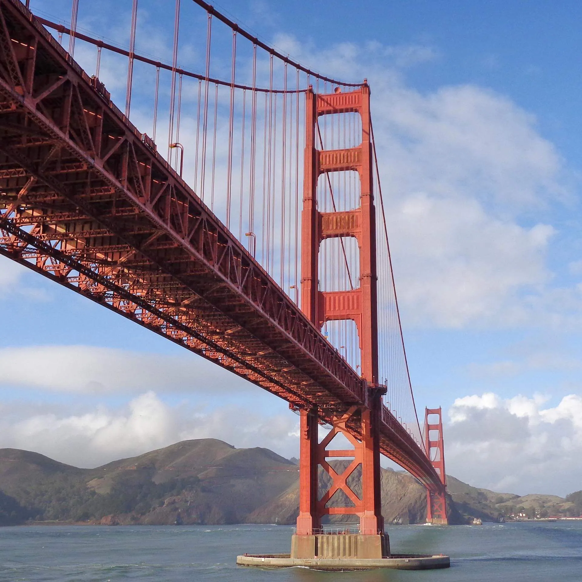 Die berühmte Golden Gate Bridge in San Francisco.
