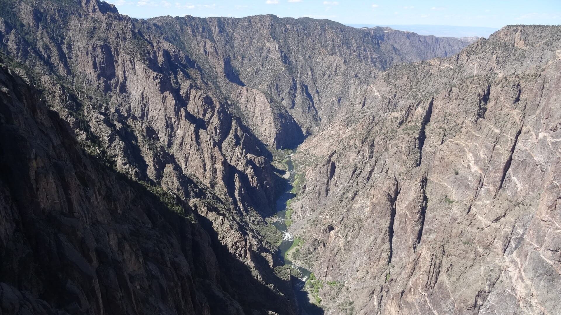 Blick auf die Schlucht des Black Canyons.