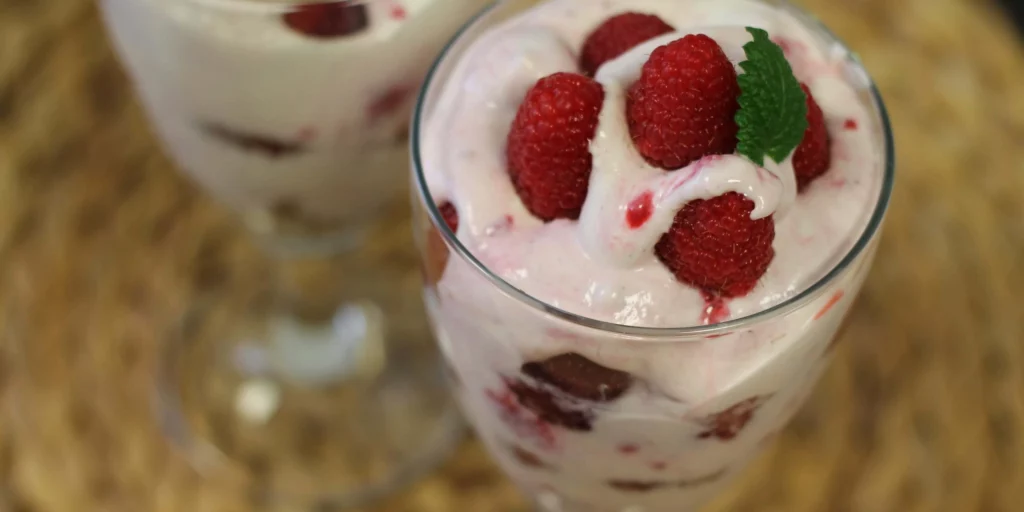 Himbeer-Vanille-Creme einfach im Wohnmobil zubereiten