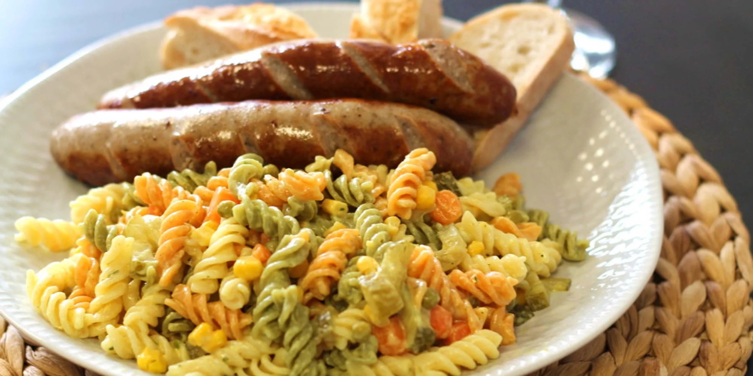 Nudelsalat mit Currydressing