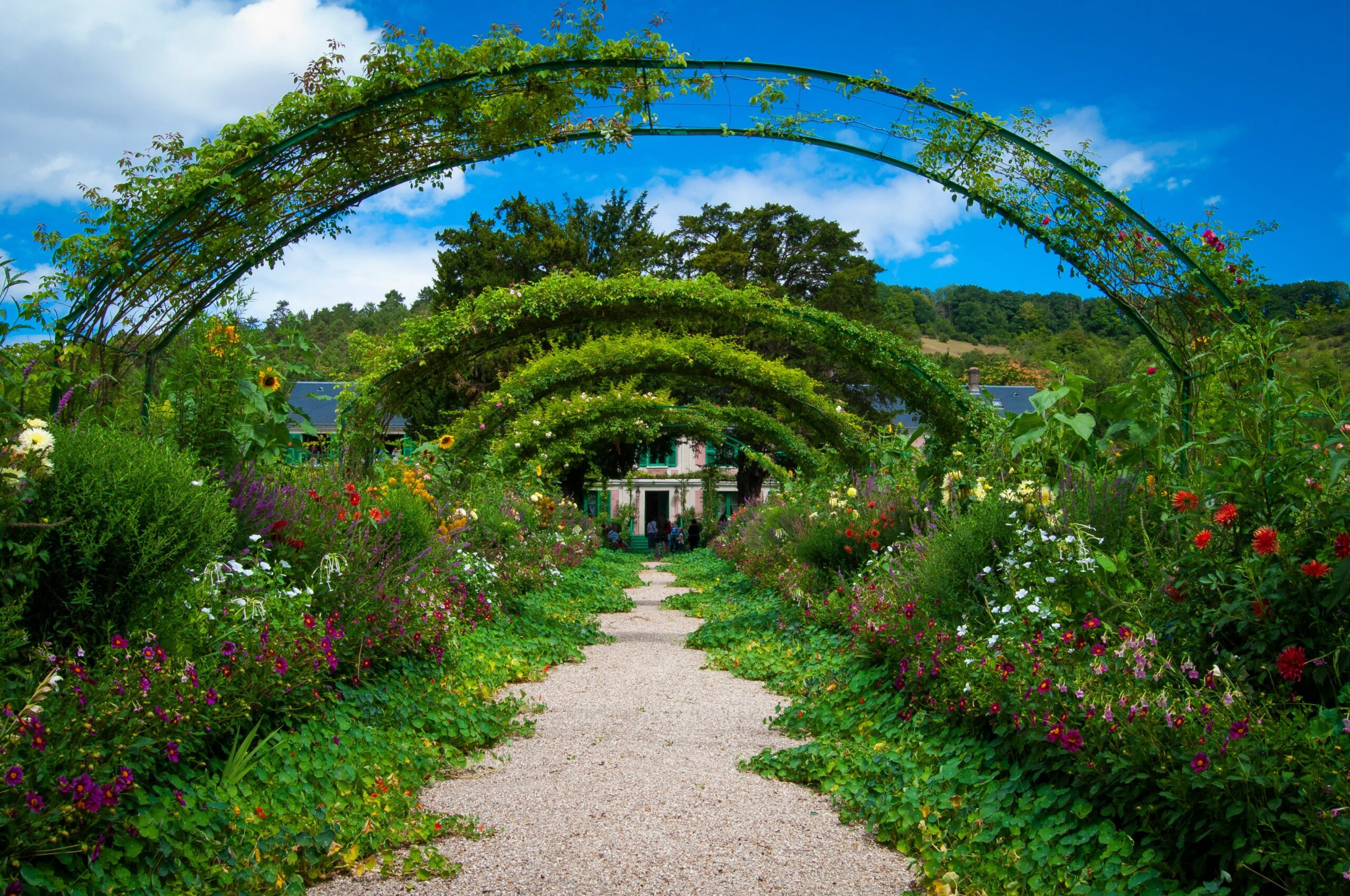 Der Garten vom Maler Claude Monet in seinem ehemaligen Heimatdorf Giverny. 
