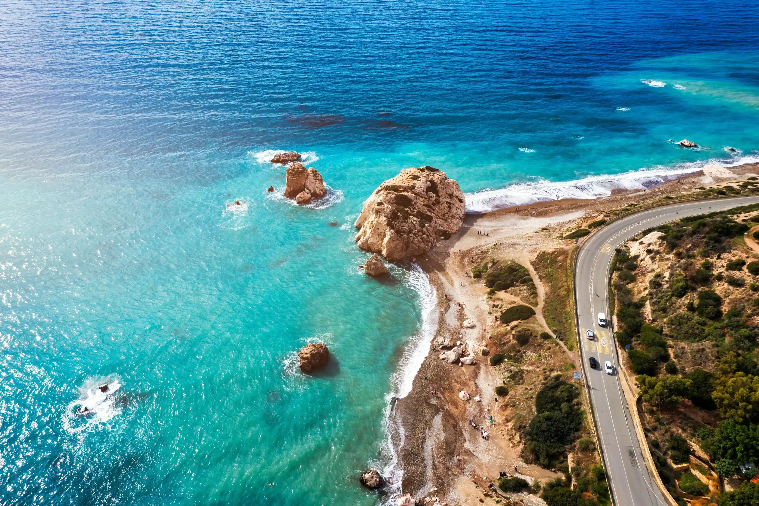 Petra tou Romiou oder Felsen der Aphrodite auf Zypern.
