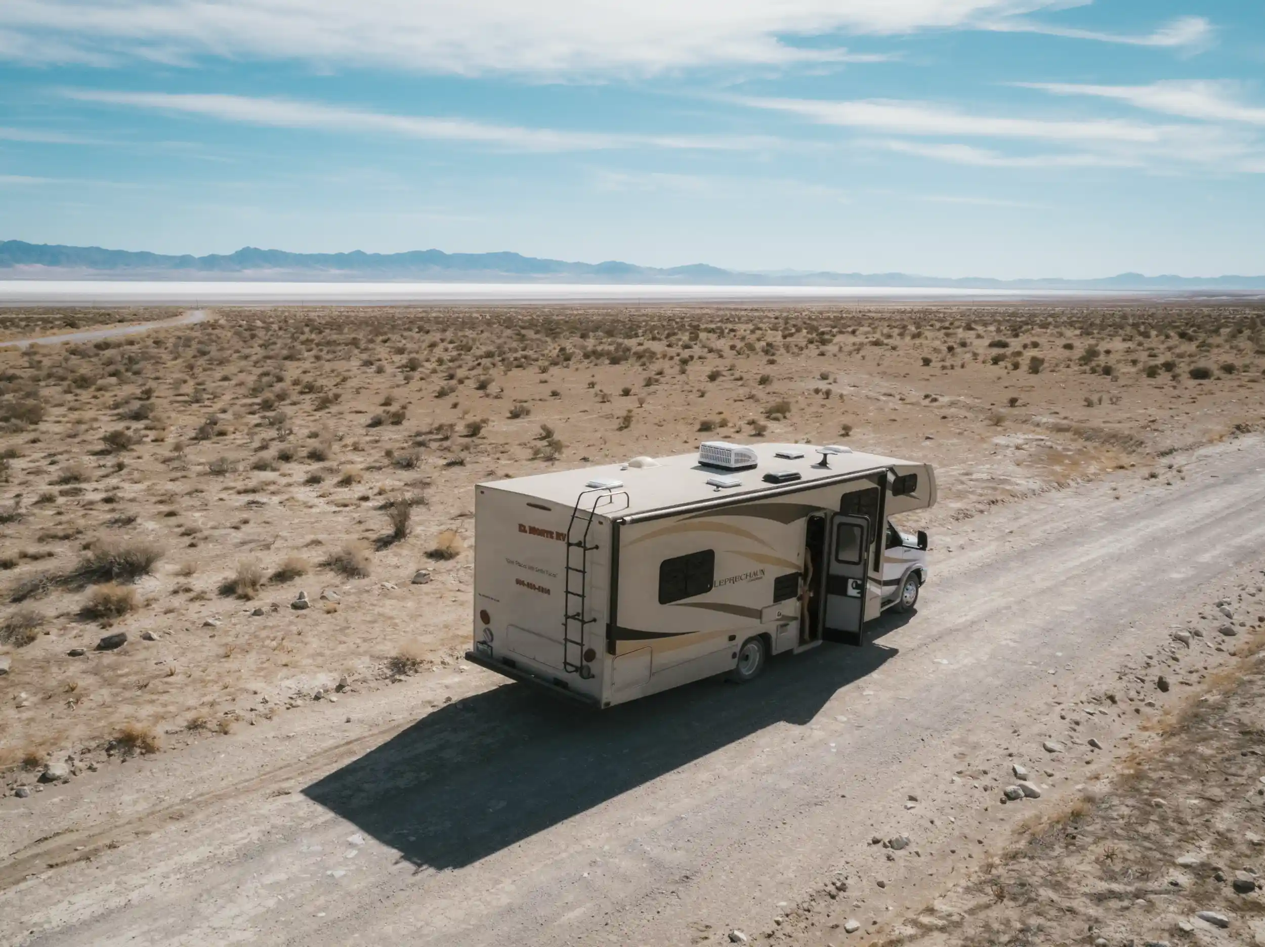Wohnmobil in Wüste der USA