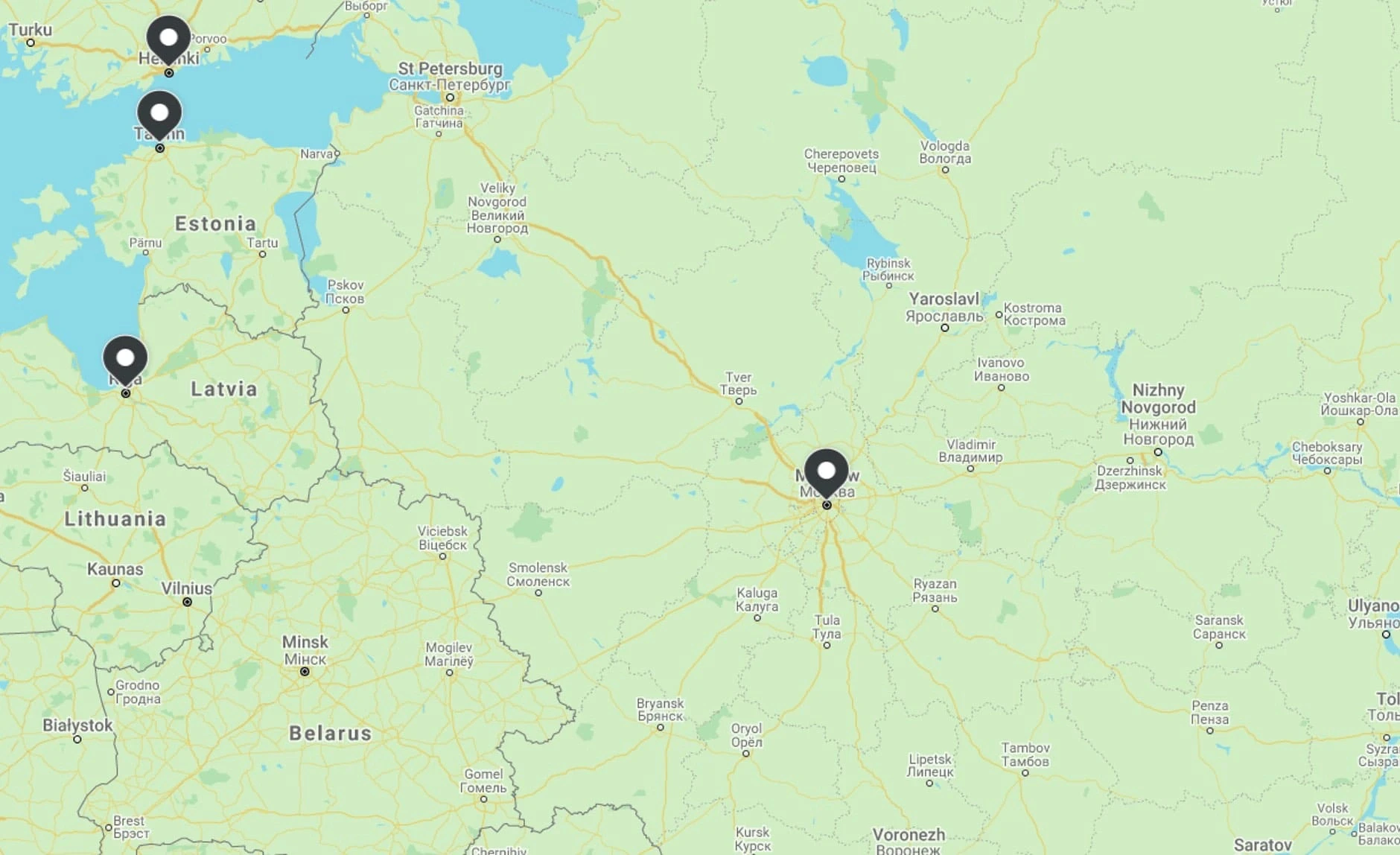 Interactive map of Russia