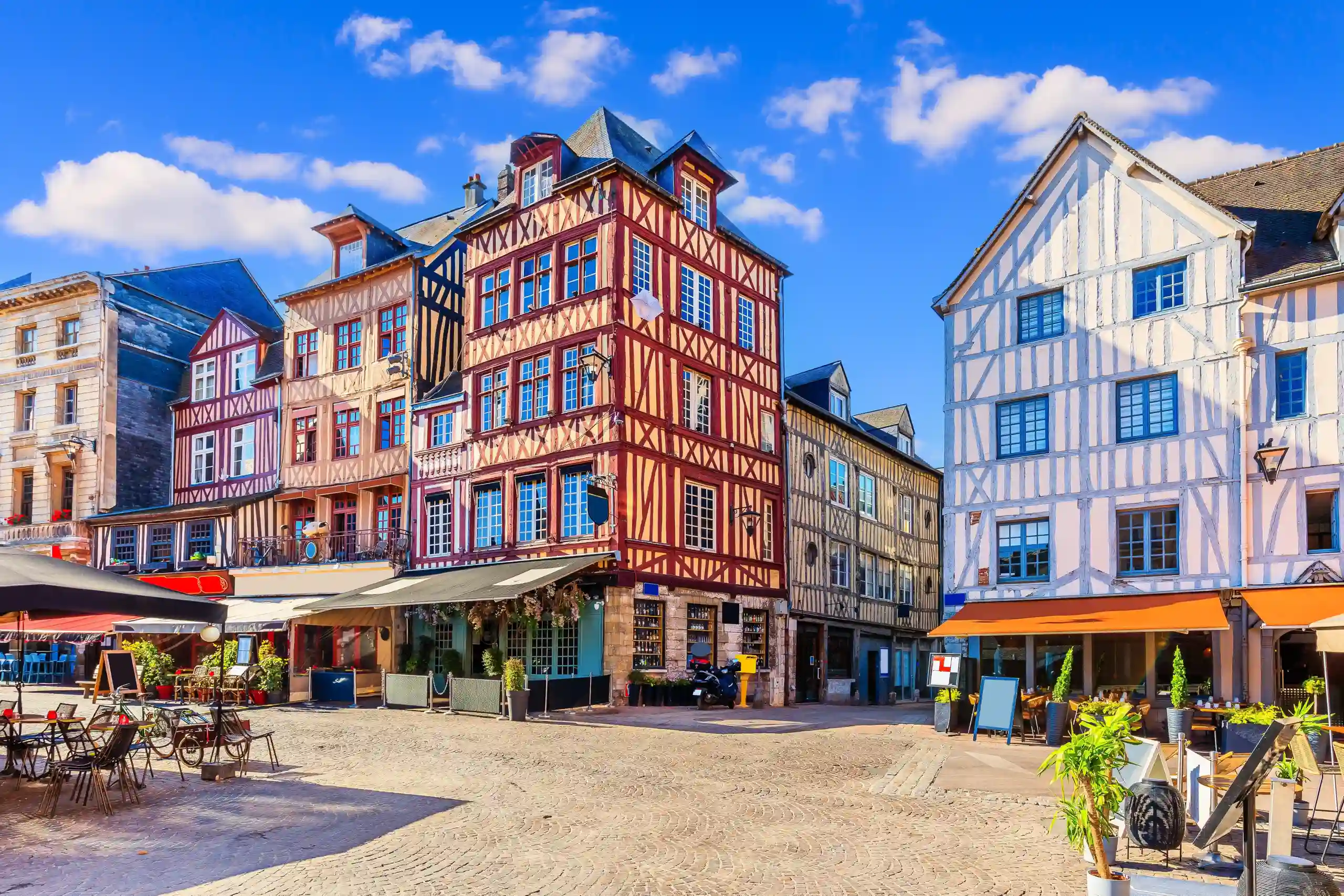 Vieille ville de Rouen en Normandie, dans le Nord-Ouest de la France