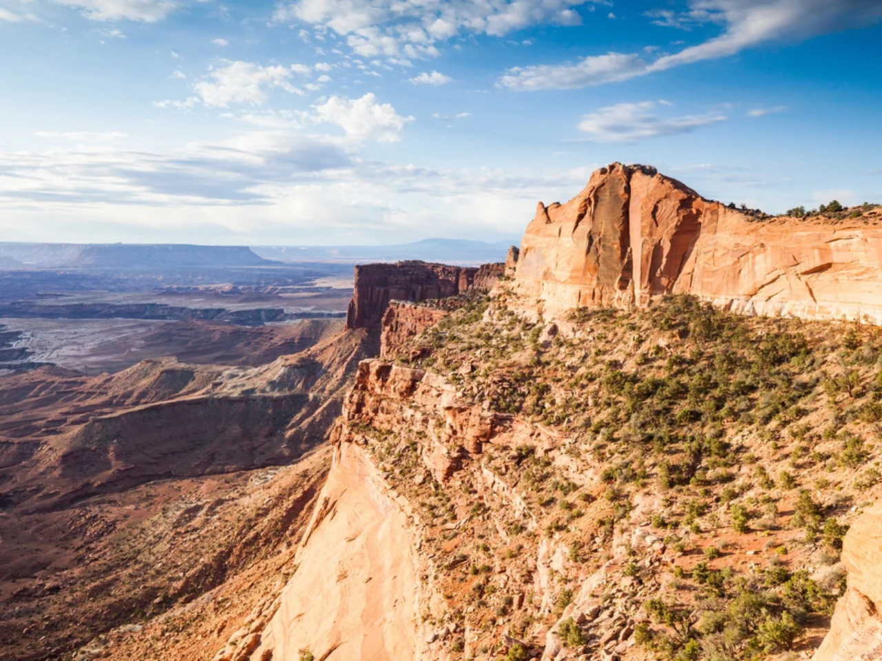 Parc national Canyonlands aux États-Unis en plein été